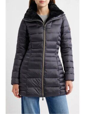 SAVE THE DUCK Charcoal Puffer Coat